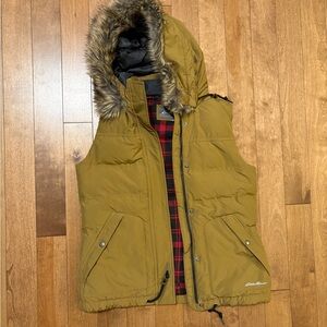 Eddie Bauer Red and Black Plaid Jacket